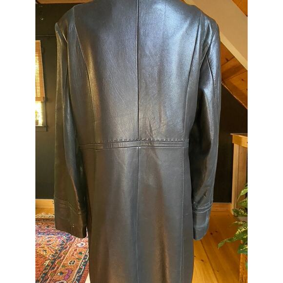 90s Leather Coat - Picture 5 of 6